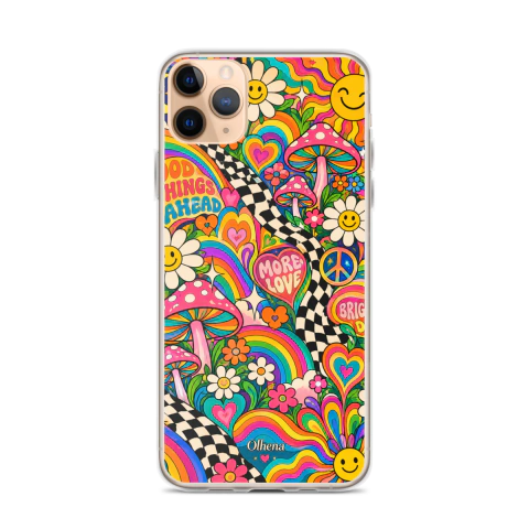 Clear Case - iPhone Psychedelic Mirage (iPhone 11 Pro Max) - Olhena | Premium Phone Cases & Tech Accessories
