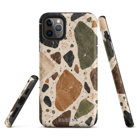 Tough Case - iPhone - Organic Terrazzo (iPhone 11 Pro Max) - Olhena | Premium Phone Cases & Tech Accessories