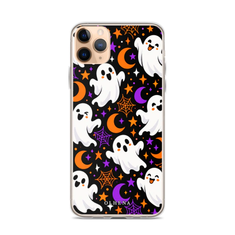 Clear Case - iPhone Halloween With Cute Ghosts (iPhone 11 Pro Max)