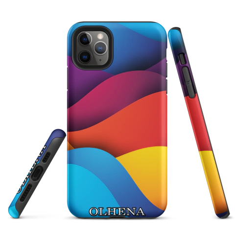 Capinha Tough - iPhone Rainbow Coleção (iPhone 11 Pro Max) - Olhena | Premium Phone Cases & Tech Accessories