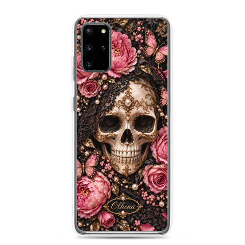 Clear Case - Samsung - Bones Skull (Samsung Galaxy S20 Plus) - Olhena | Premium Phone Cases & Tech Accessories