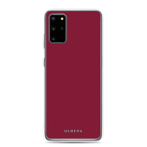 Clear Case - Samsung - Burgundy Wine (Samsung Galaxy S20 Plus)