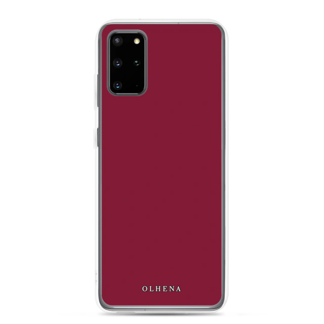 Clear Case - Samsung - Burgundy Wine