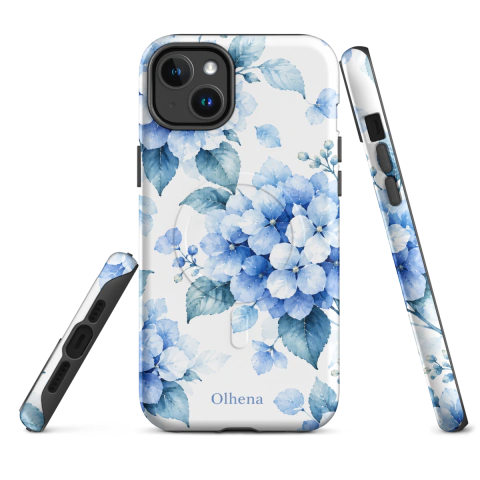 Case Tough MagSafe - iPhone - Flores Vértice (iPhone 14 Plus) - Olhena | Premium Phone Cases & Tech Accessories