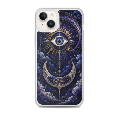 Case MagSafe - iPhone - Blue Greek Eye (iPhone 14 Plus) - Olhena | Premium Phone Cases & Tech Accessories