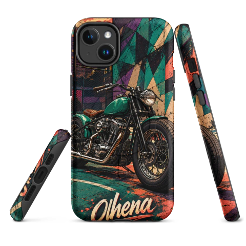 Case Tough MagSafe - iPhone - Custom Motorcycle: Urban Sunset (iPhone 14 Plus) - Olhena | Premium Phone Cases & Tech Accessories