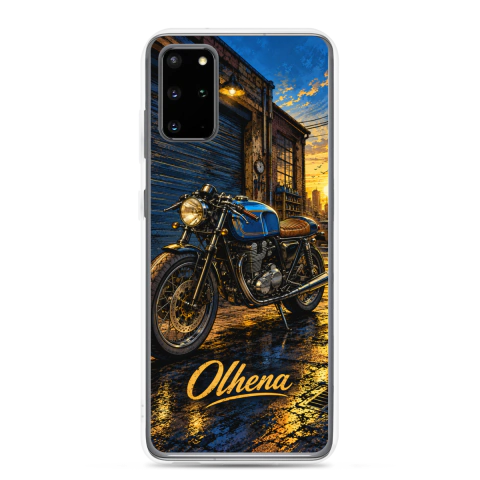 Clear Case - Samsung - Cafe Racer At Industrial Twilight (Samsung Galaxy S20 Plus) - Olhena | Premium Phone Cases & Tech Accessories