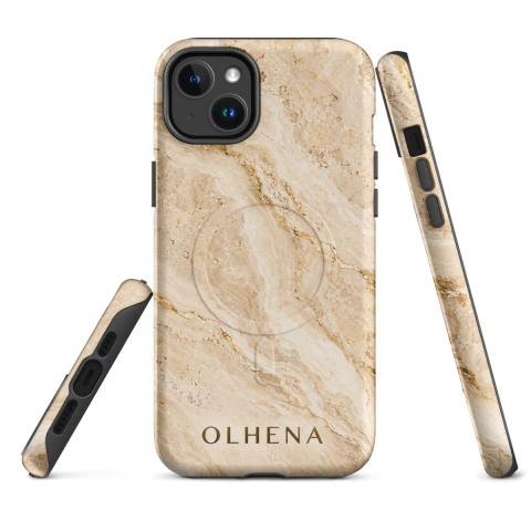 Case Tough MagSafe - iPhone - Marmore Maré (iPhone 14 Plus) - Olhena | Premium Phone Cases & Tech Accessories