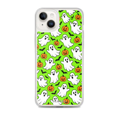 Case MagSafe - iPhone - Cute Halloween In Lime Green (iPhone 14 Plus)