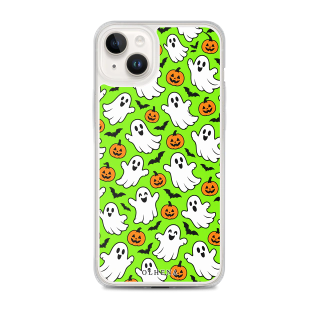 Case MagSafe - iPhone - Cute Halloween In Lime Green