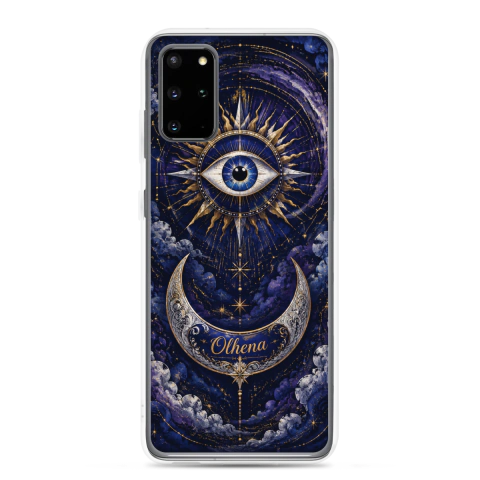 Clear Case - Samsung - Blue Greek Eye (Samsung Galaxy S20 Plus) - Olhena | Premium Phone Cases & Tech Accessories