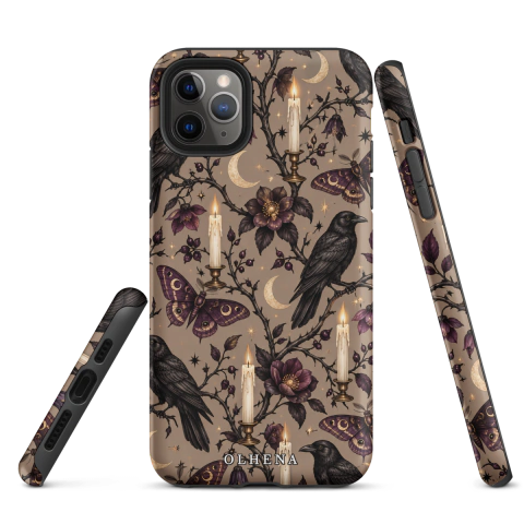 Tough Case - iPhone - A Decorative Gothic Halloween Illu (iPhone 11 Pro Max) - Olhena | Premium Phone Cases & Tech Accessories