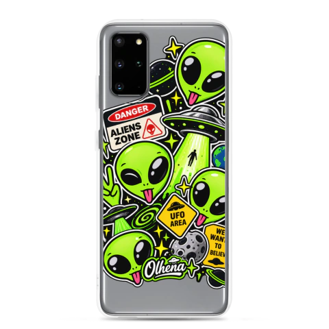 Clear Case - Samsung - Alien Vértice (Samsung Galaxy S20 Plus) - Olhena | Premium Phone Cases & Tech Accessories