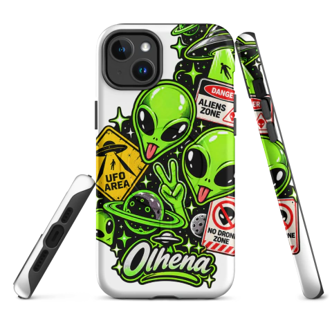 Case Tough MagSafe - iPhone - Alien Ateliê (iPhone 14 Plus) - Olhena | Premium Phone Cases & Tech Accessories