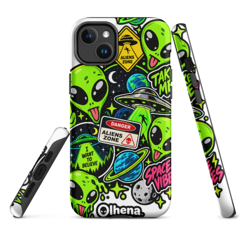 Case Tough MagSafe - iPhone - Alien Studio (iPhone 14 Plus) - Olhena | Premium Phone Cases & Tech Accessories