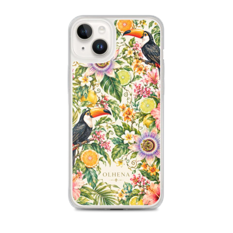 Case MagSafe - iPhone - Toucan’s Citrus Paradise (iPhone 14 Plus) - Olhena | Premium Phone Cases & Tech Accessories
