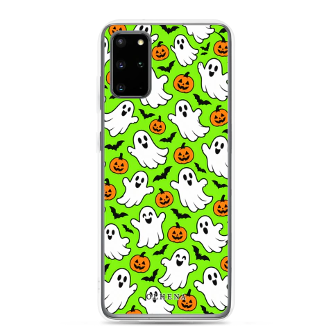 Clear Case - Samsung - Cute Halloween In Lime Green (Samsung Galaxy S20 Plus)