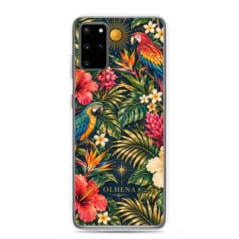 Clear Case - Samsung - Golden Imperial Macaws (Samsung Galaxy S20 Plus) - Olhena | Premium Phone Cases & Tech Accessories