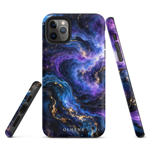 Tough Case - iPhone - Blue Violet Nebula (iPhone 11 Pro Max) - Olhena | Premium Phone Cases & Tech Accessories