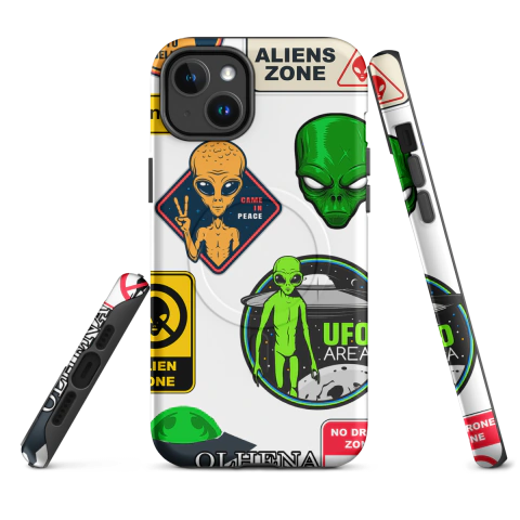 Case Tough MagSafe - iPhone - Alien Poem (iPhone 14 Plus) - Olhena | Premium Phone Cases & Tech Accessories