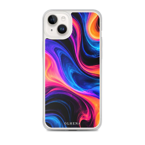 Funda MagSafe - iPhone - Fluxo Neon (iPhone 14 Plus) - Olhena | Premium Phone Cases & Tech Accessories