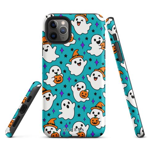 Tough Case - iPhone - Kawaii Ghost And Pumpkin (iPhone 11 Pro Max)