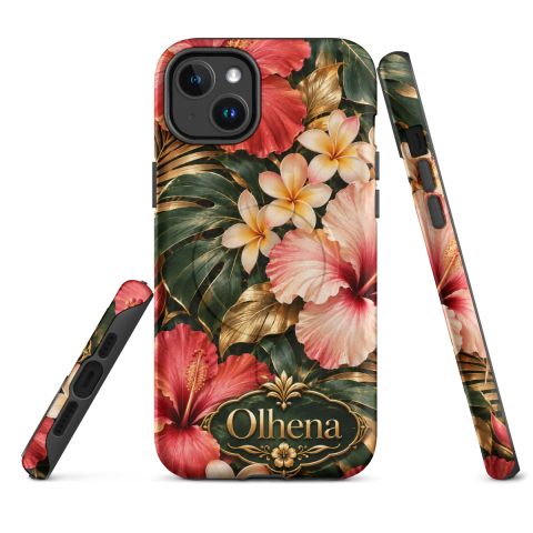 Case Tough MagSafe - iPhone - Golden Tropical Paradise (iPhone 14 Plus) - Olhena | Premium Phone Cases & Tech Accessories