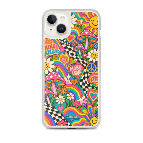 Capinha MagSafe - iPhone - Psicodelica Mirage (iPhone 14 Plus) - Olhena | Premium Phone Cases & Tech Accessories