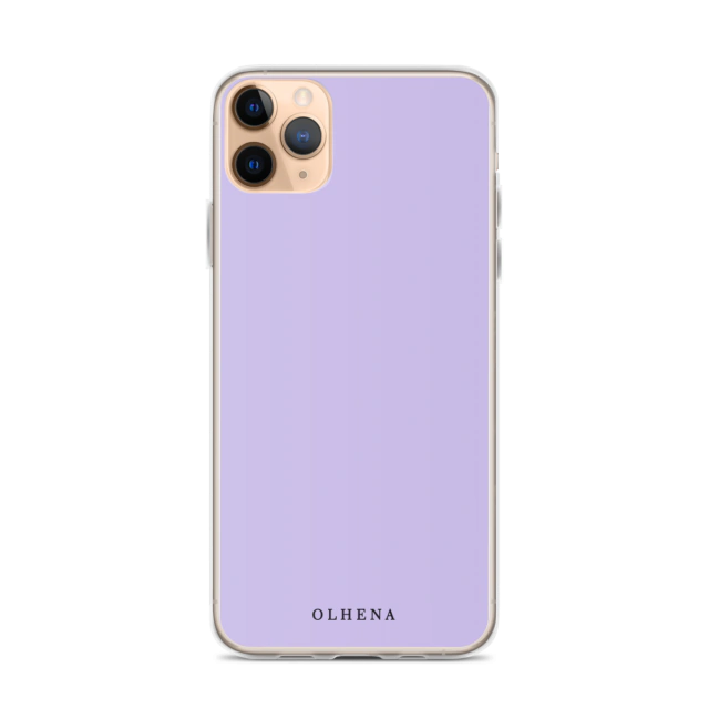Clear Case - iPhone Soft Lavender