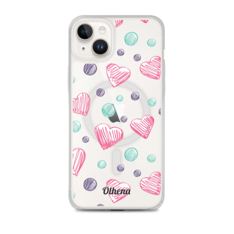 Case MagSafe - iPhone - Poem Hearts (iPhone 14 Plus) - Olhena | Premium Phone Cases & Tech Accessories