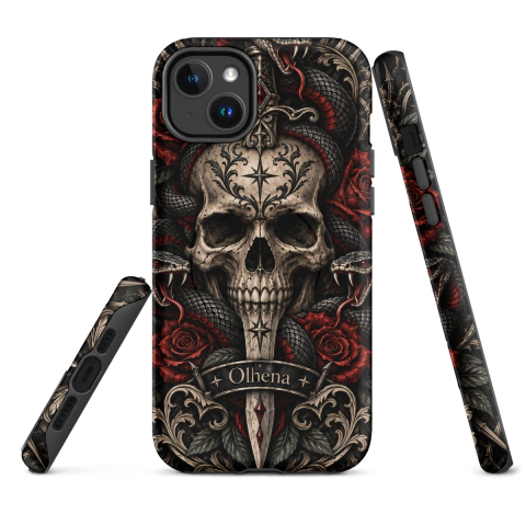 Case Tough MagSafe - iPhone - Poem Skull (iPhone 14 Plus) - Olhena | Premium Phone Cases & Tech Accessories