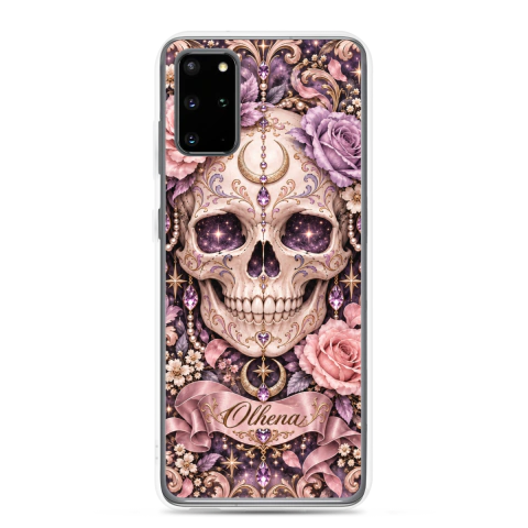 Clear Case - Samsung - Skull Sketch (Samsung Galaxy S20 Plus) - Olhena | Premium Phone Cases & Tech Accessories