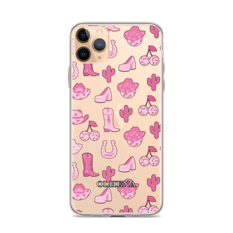 Clear Case - iPhone Cowgirl Traço (iPhone 11 Pro Max) - Olhena | Premium Phone Cases & Tech Accessories