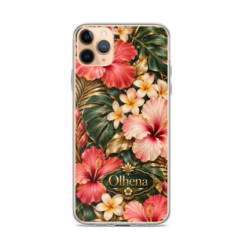 Clear Case - iPhone Golden Tropical Paradise (iPhone 11 Pro Max) - Olhena | Premium Phone Cases & Tech Accessories