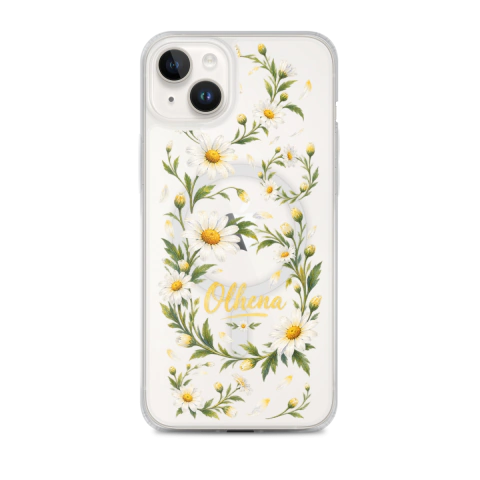 Case MagSafe - iPhone - Celeste Camellia (iPhone 14 Plus) - Olhena | Premium Phone Cases & Tech Accessories