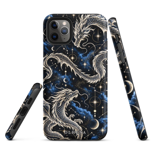 Tough Case - iPhone - Celestial Dragons In The Golden Cosmos (iPhone 11 Pro Max)