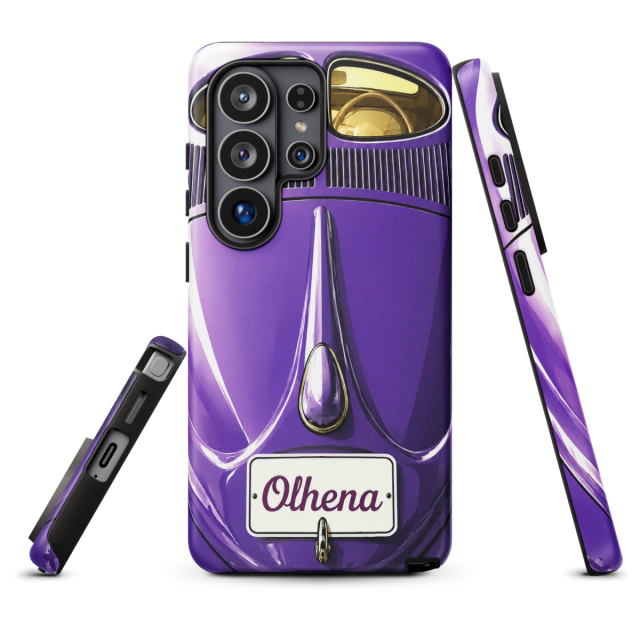 Case Tough - Samsung - Purple And Yellow Beetle