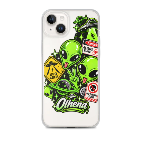 Case MagSafe - iPhone - Alien Ateliê (iPhone 14 Plus) - Olhena | Premium Phone Cases & Tech Accessories