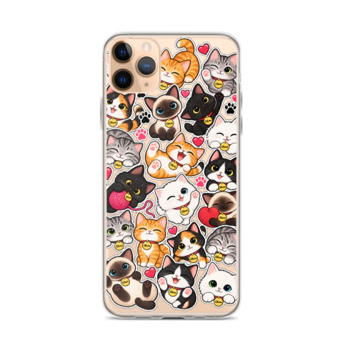 Clear Case - iPhone Rhythm Kittens Collection (iPhone 11 Pro Max) - Olhena | Premium Phone Cases & Tech Accessories
