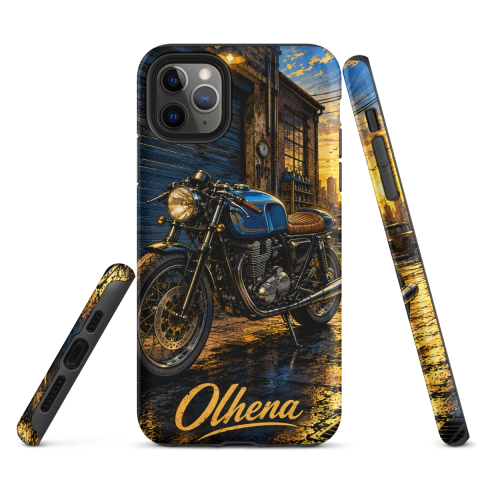 Tough Case - iPhone - Cafe Racer At Industrial Twilight (iPhone 11 Pro Max) - Olhena | Premium Phone Cases & Tech Accessories