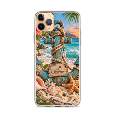Clear Case - iPhone Marina Anchor (iPhone 11 Pro Max) - Olhena | Premium Phone Cases & Tech Accessories