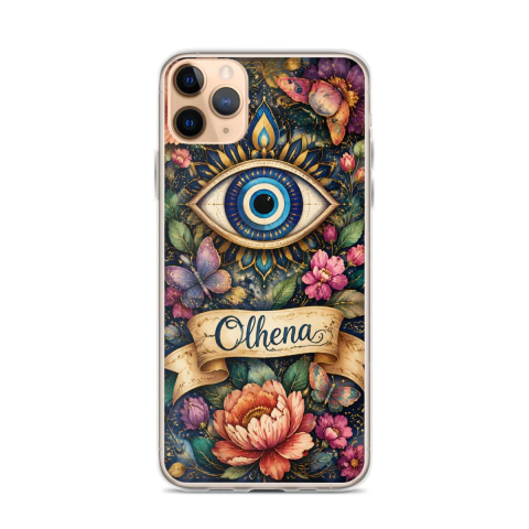 Clear Case - iPhone Sky-Blue Greek Eye (iPhone 11 Pro Max) - Olhena | Premium Phone Cases & Tech Accessories