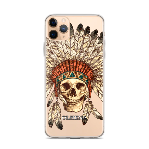 Clear Case - iPhone Skull View (iPhone 11 Pro Max) - Olhena | Premium Phone Cases & Tech Accessories