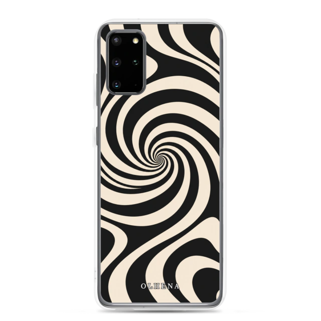 Clear Case - Samsung - Abstract Optical Art High Contrast