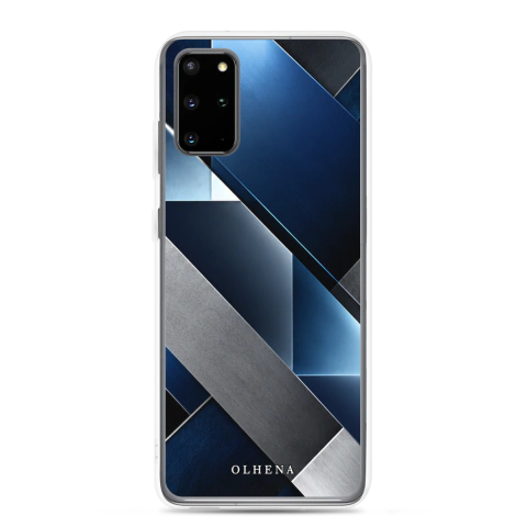 Clear Case - Samsung - Icy Blue Geometry (Samsung Galaxy S20 Plus) - Olhena | Premium Phone Cases & Tech Accessories