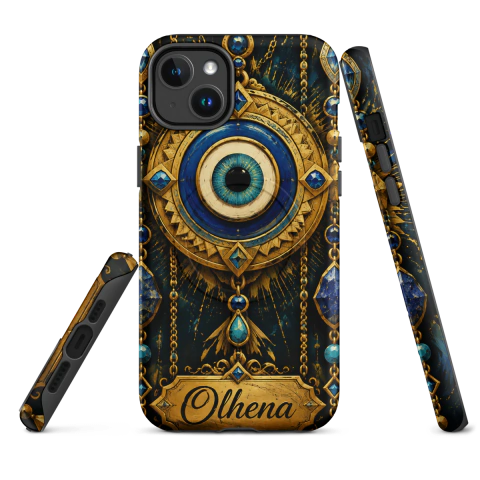 Case Tough MagSafe - iPhone - Mystical Greek Eye (iPhone 14 Plus) - Olhena | Premium Phone Cases & Tech Accessories