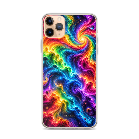 Clear Case - iPhone Rainbow Nova (iPhone 11 Pro Max) - Olhena | Premium Phone Cases & Tech Accessories
