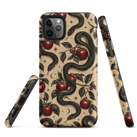 Funda Tough - iPhone - Ilustración De Un Estampado Decorativo Sin Costuras Sobre Una Superficie Plana (iPhone 11 Pro Max) - Olhena | Premium Phone Cases & Tech Accessories