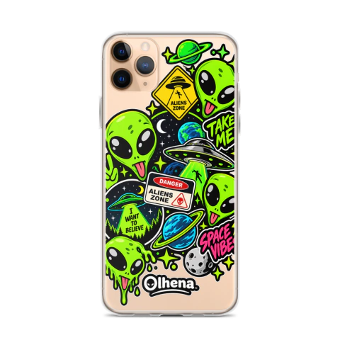 Clear Case - iPhone Alien Studio (iPhone 11 Pro Max) - Olhena | Premium Phone Cases & Tech Accessories