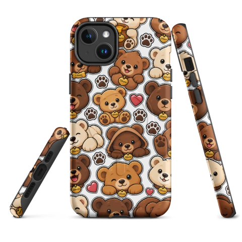 Case Tough MagSafe - iPhone - Teddy Bears Collection (iPhone 14 Plus) - Olhena | Premium Phone Cases & Tech Accessories